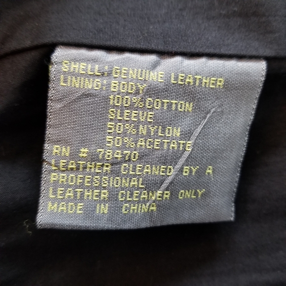 Kenneth Cole Reaction Genuine Leather Moto Jacket, Size L - Picture 15 of 16